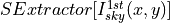 SExtractor[I_{sky}^{1st}(x,y)]